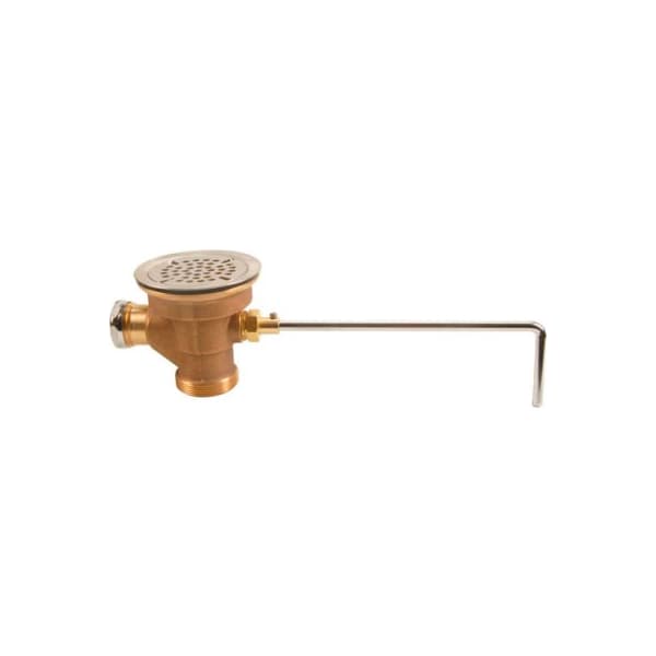 Allpoints 1121038 Waste, Twist, Brass, W/Ss Valve